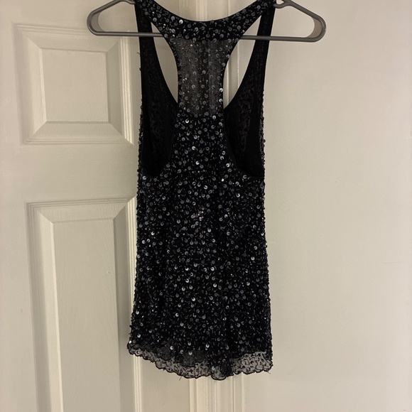 Alice & Olivia Racerback Sparkly Top - Picture 3 of 5